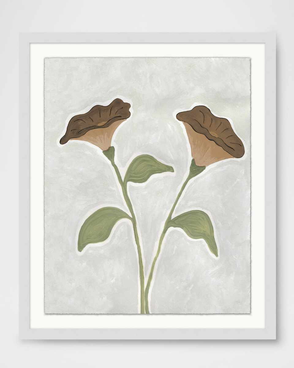"Blushing Floral 2" Framed Giclee